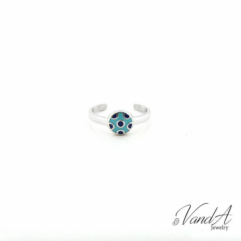 Round Shape Enameled Knuckle Ring