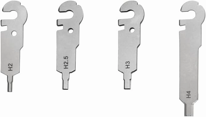 Roxon FLEX FT06 - Build Your Own Multitool Implements Tools Accessories Set (Hex Wrench Set: 2mm, 2.5mm, 3mm, 4mm)