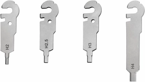 Roxon FLEX FT06 - Build Your Own Multitool Implements Tools Accessories Set (Hex Wrench Set: 2mm, 2.5mm, 3mm, 4mm)