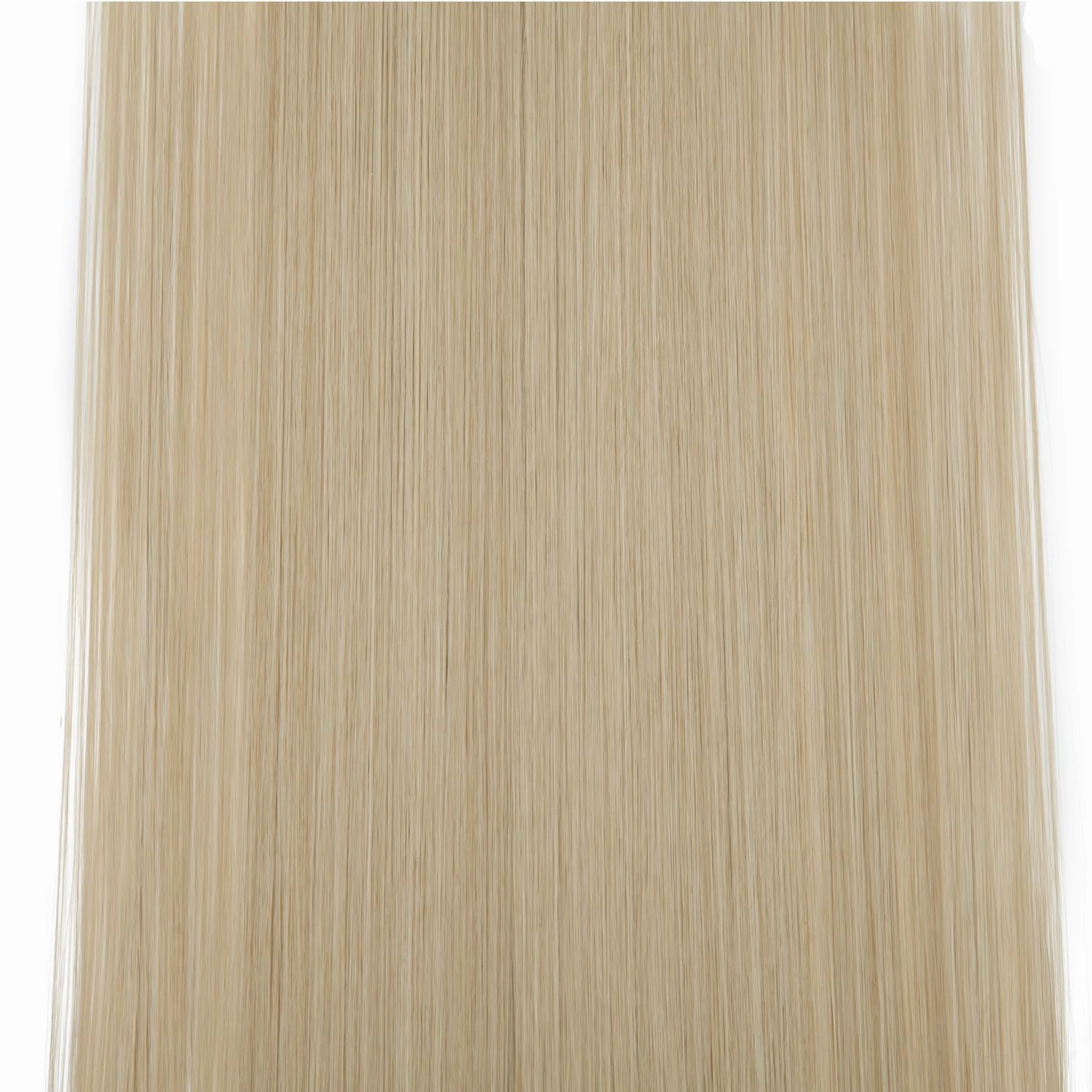 S-noilite 8pcs Clip In On Hair Extension 26" Straight Highlight Blonde Long Straight Clip in Hair Extenisons Synthetic Full Head Thick Hairpieces for Women Girls(26", Ash Blonde Mix Bleach Blonde)