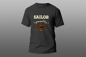 Sailor Powered By Doughnut cool gift T-shirt