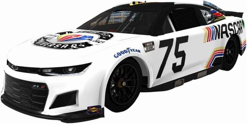 Salvinos JR Model 1/24 NASCAR 2023 Camaro ZL1 NASCAR 75th Anniversary Diamond Anniversary Plastic Model SJMNASCAR75