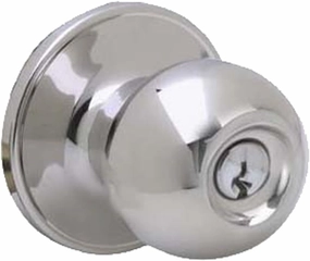 Schlage J54CNA625 Corona Knob, Bright Chrome