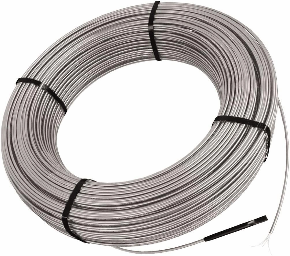 Schluter Ditra-Heat-E-HK Electric Floor Heating Cable Kit with Temperature Sensors - Ideal for Interior Tile Floors - Minimal EMF, Twisted Pair Cables, 120V, 169. 8 Feet - DHEHK12051