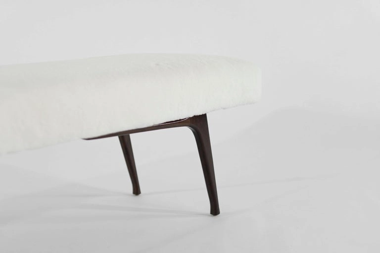 Sculptural ICO Bench Series 60 in Special Walnut