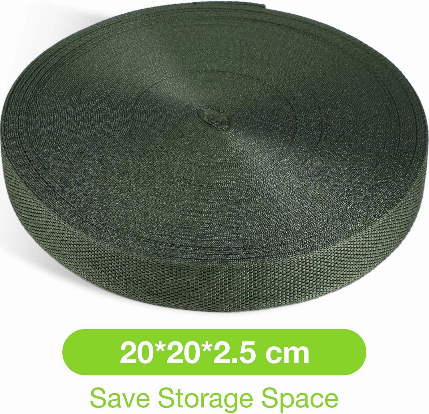 Shappy Tree Tie Strap Garden Webbing Strap Garden Plant Supports Tree Tie Staking for Outdoor Use, Plant Supports, Grafting, Straightening Supplies(Dark Green,590.55 Feet x 1 Inch)