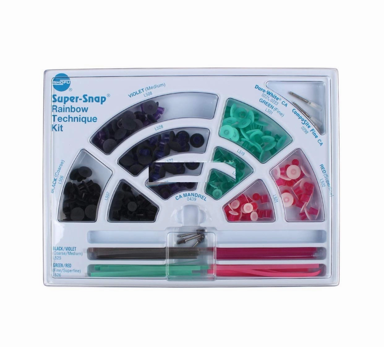 Shofu Dental Shofu Super-Snap Polystrips Rainbow Technique Kit