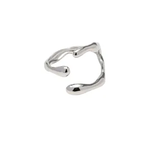 Silver Geometric Ring