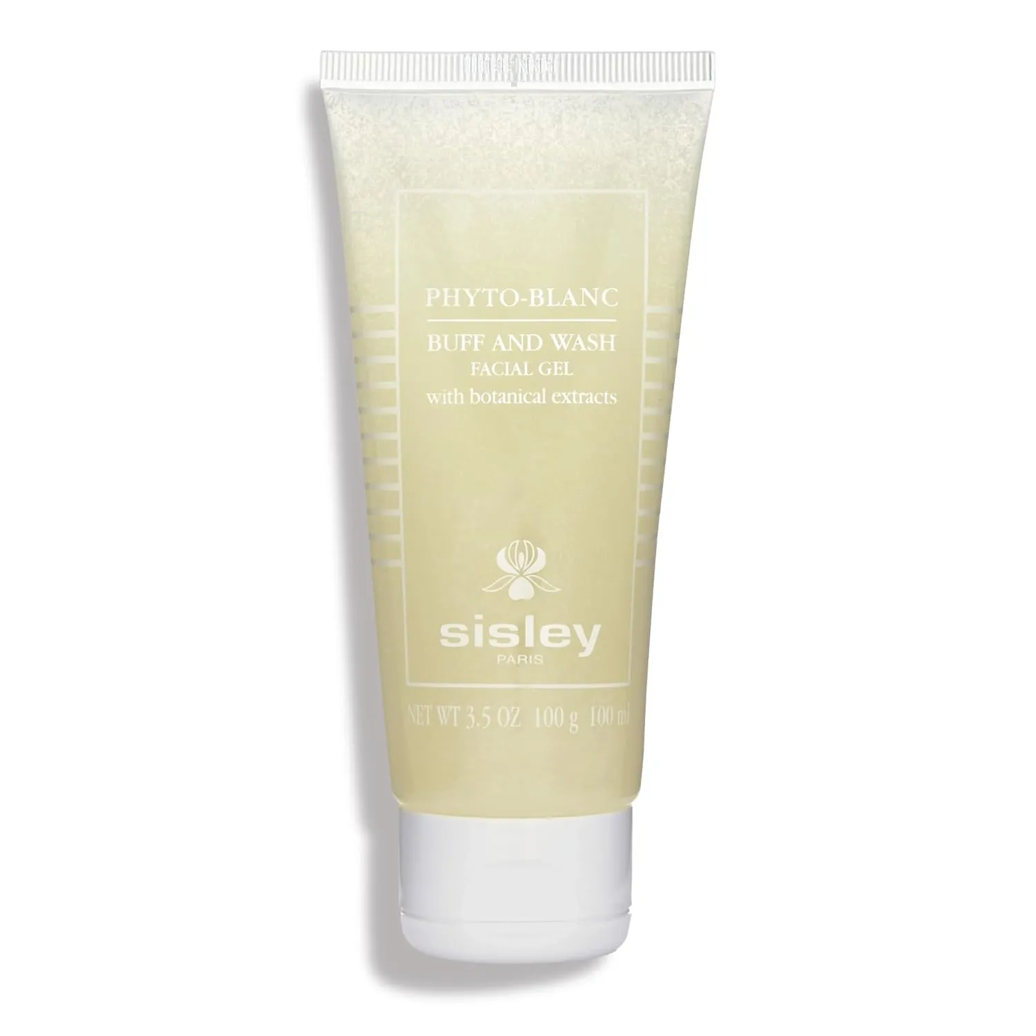 Sisley Paris Phyto-Blanc Buff and Wash Facial Gel - 100 mL - Cleanser & Exfoliator for Soft, Radiant Skin