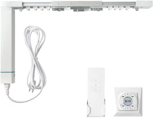 Smart Curtain Blind Motor WiFi Electric Remote Control Curtain Motor with DIY Tracks Alexa Echo Google Home Tuya WiFi Control Electric Stage Curtains (2.2M (86.6 inch))