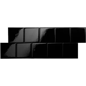 Smart Tiles Peel and Stick 2-Sheet 22 x 8 Backsplash - Square Berlin|Dosseret Smart Tiles peler et coller 22 x 8, 2 feuilles - Square Berlin