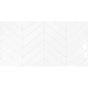 Smart Tiles Peel and Stick 2-Sheet 23 x 12 Backsplash - Blok Chevron|Dosseret Smart Tiles peler et coller 23 x 12, 2 feuilles - Blok Chevron