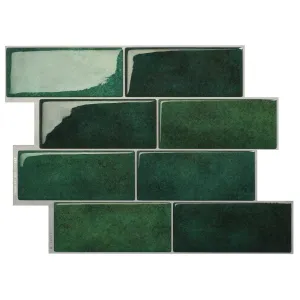 Smart Tiles Peel and Stick 4-Sheet 12 x 9 Backsplash - Metro Fiona|Dosseret Smart Tiles peler et coller 12 x 9, 4 feuilles - Metro Fiona