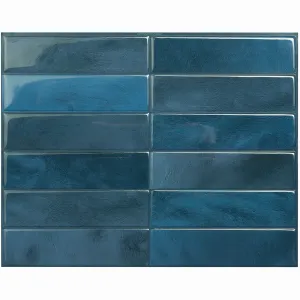 Smart Tiles Peel and Stick 4-Sheet 12 x 9 Backsplash - Morocco Agadir|Dosseret Smart Tiles peler et coller 12 x 9, 4 feuilles - Morocco Agadir