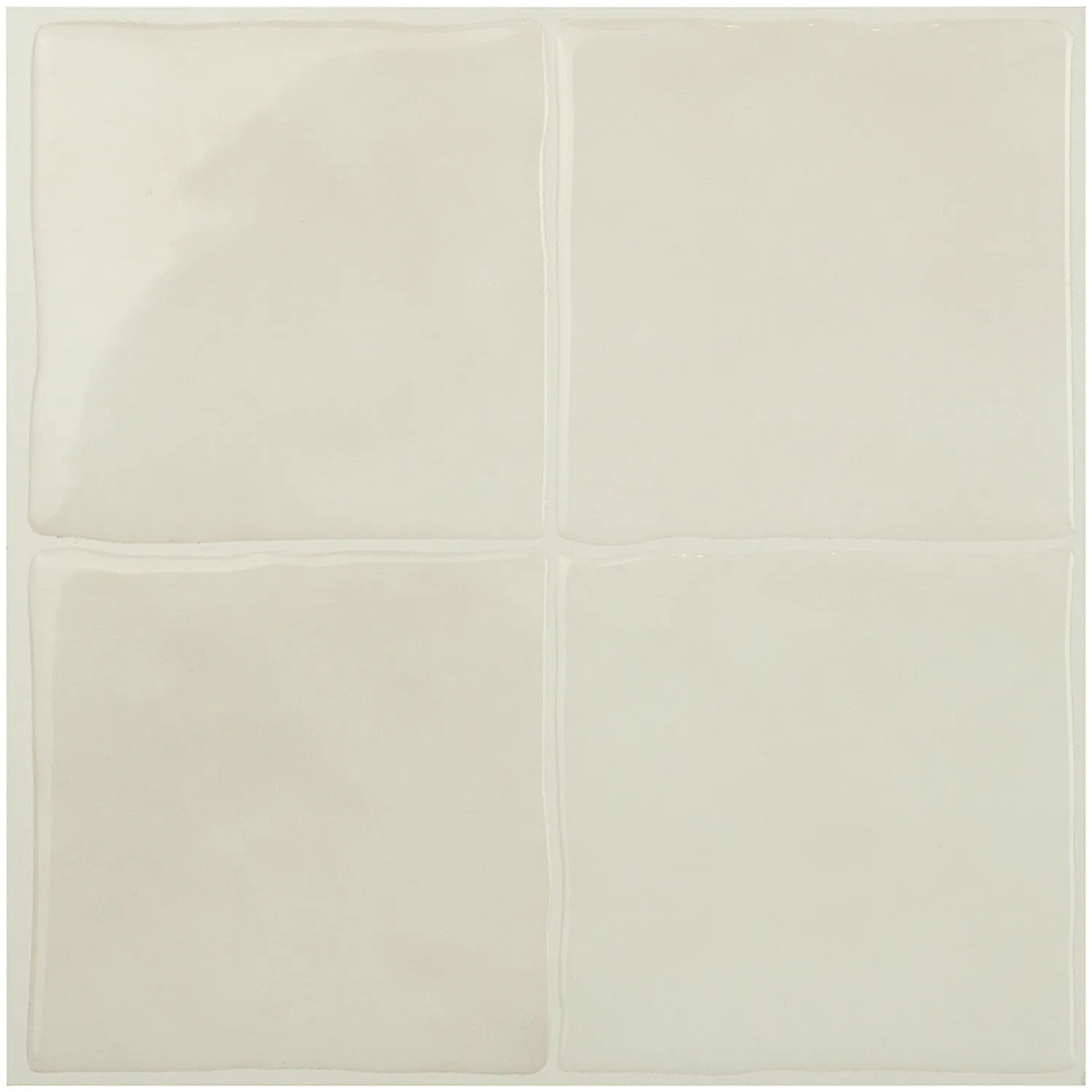 Smart Tiles Peel and Stick 4-Sheet 9 x 9 Backsplash - Zellige Oia|Dosseret Smart Tiles peler et coller 9 x 9, 4 feuilles - Zellige Oia