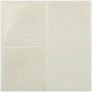 Smart Tiles Peel and Stick 4-Sheet 9 x 9 Backsplash - Zellige Oia|Dosseret Smart Tiles peler et coller 9 x 9, 4 feuilles - Zellige Oia