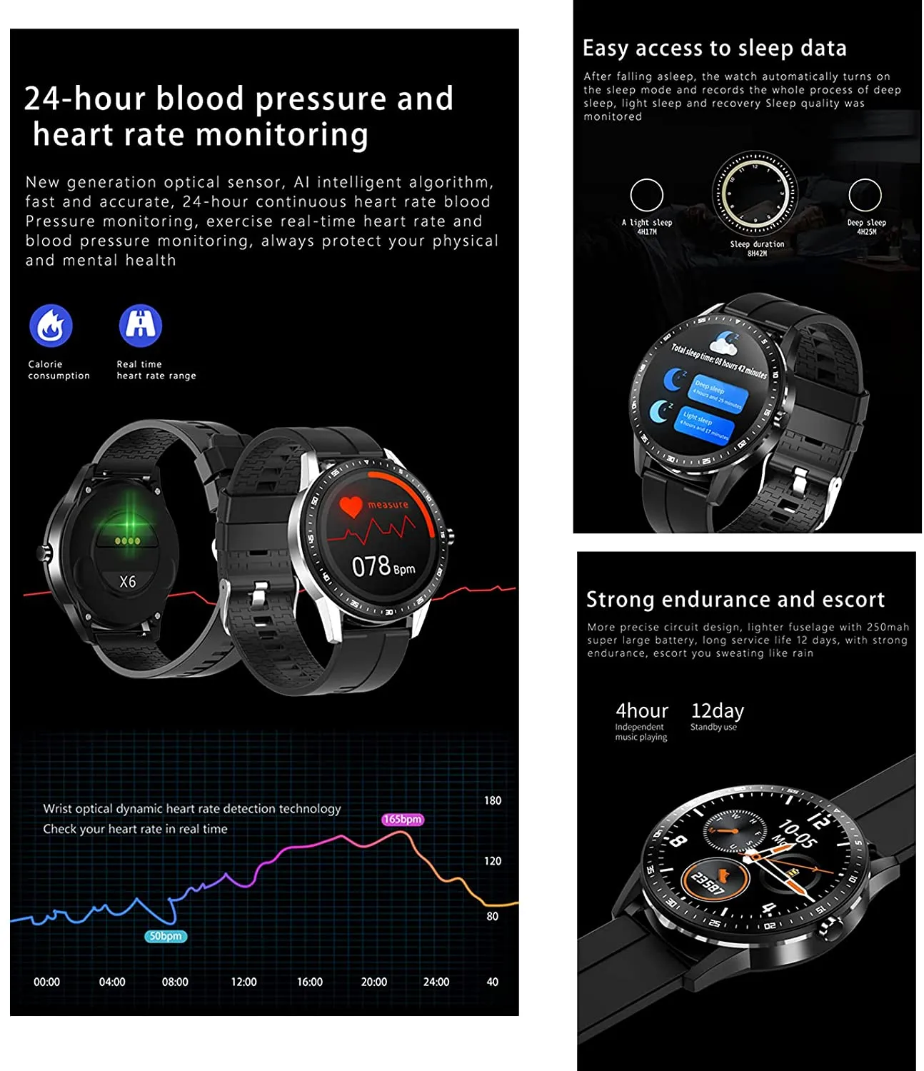 Smart Watch with Earbuds