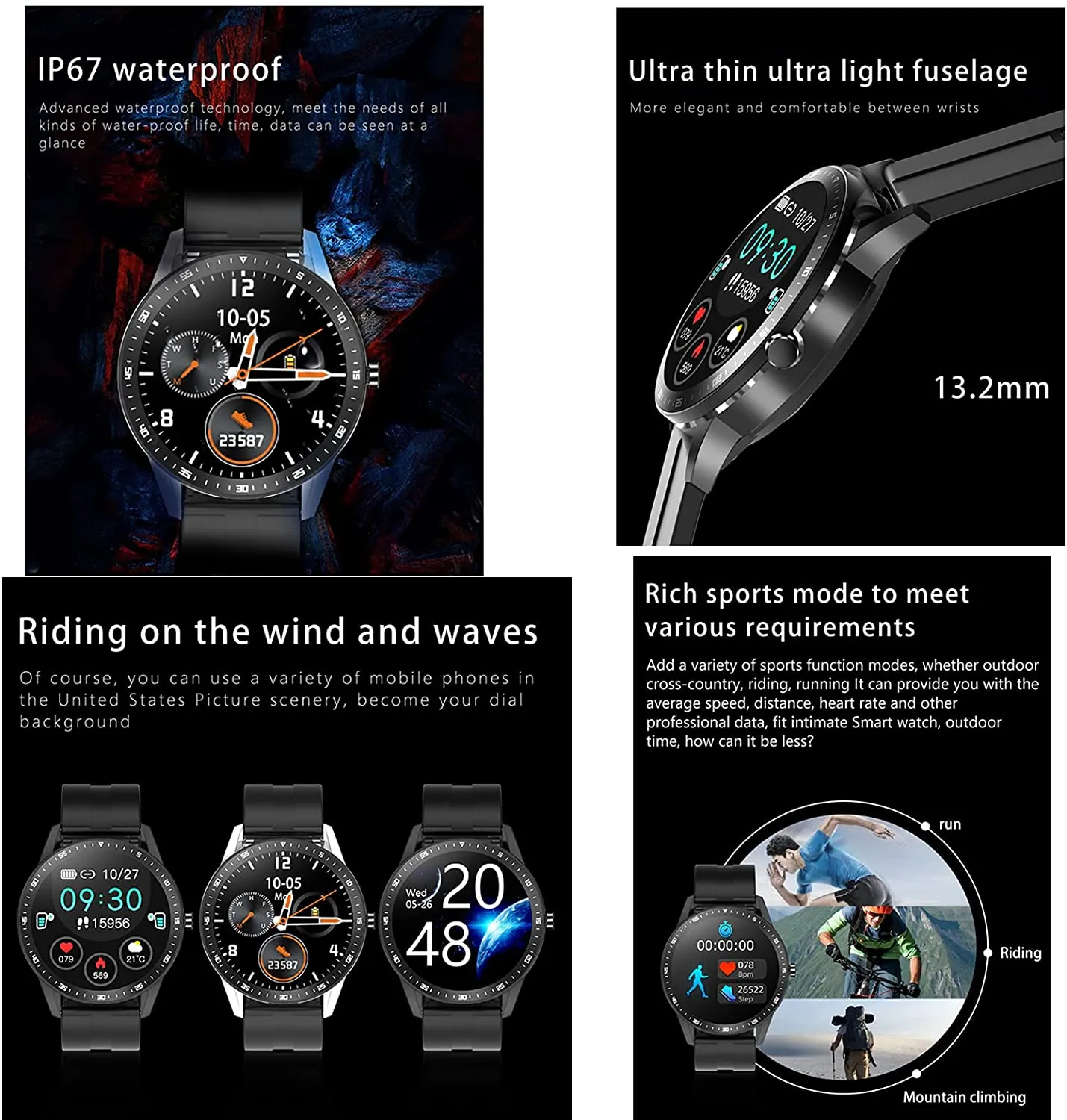 Smart Watch with Earbuds