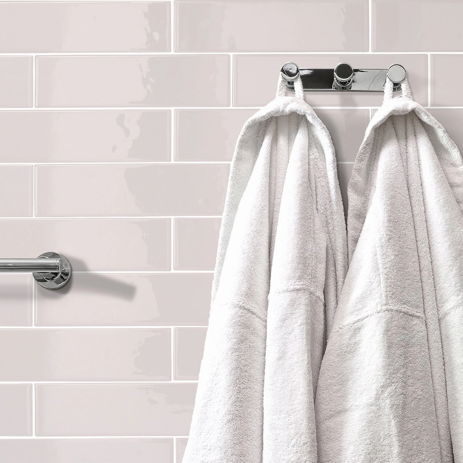 Smart Tiles Peel and Stick 2-Sheet 23 x 11 Backsplash - Oslo Grey|Dosseret Smart Tiles peler et coller 23 x 11, 2 feuilles - Oslo Grey