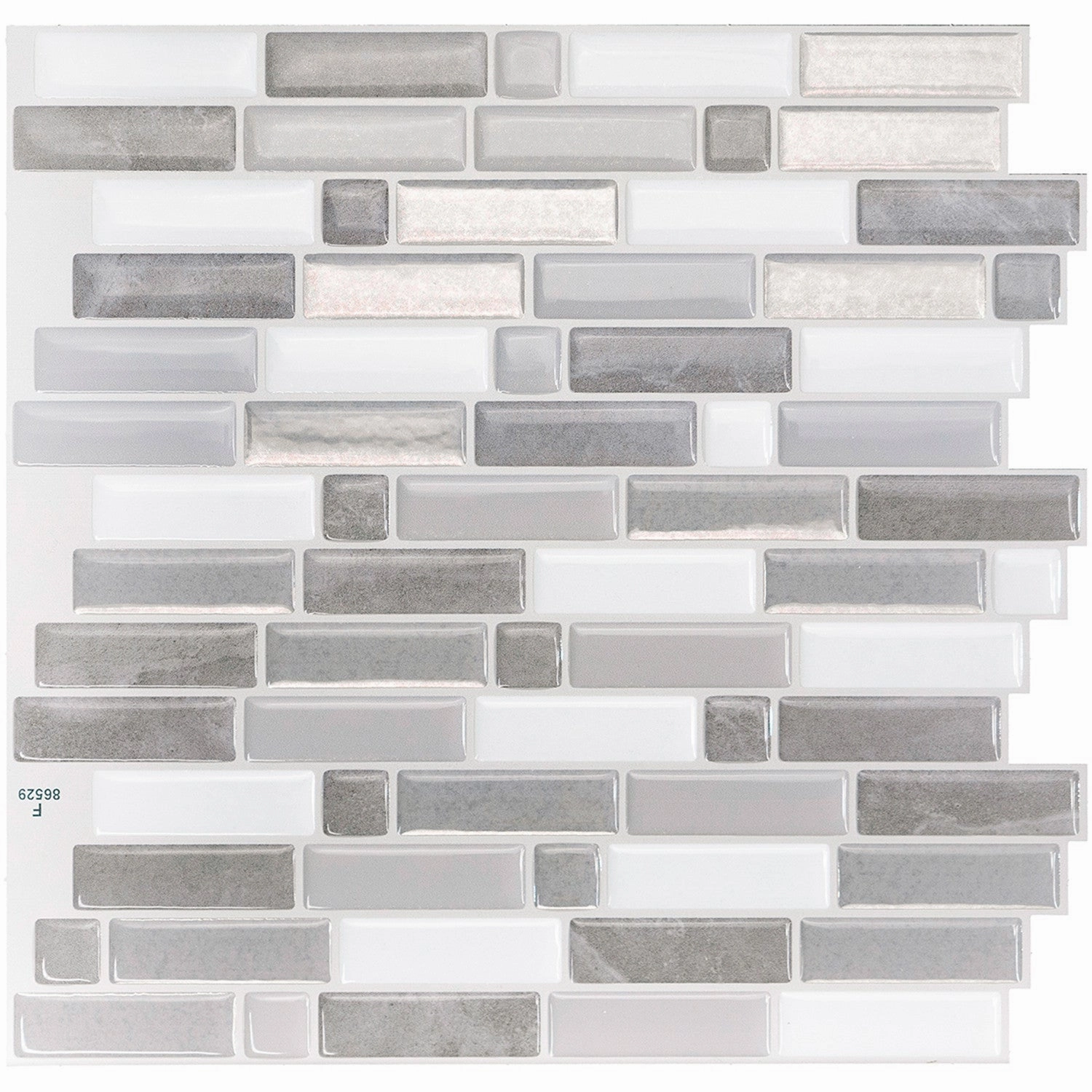 Smart Tiles Peel and Stick 4-Sheet 10 x 10 Backsplash - Crescendo Agati|Dosseret Smart Tiles peler et coller 10 x 10, 4 feuilles - Crescendo Agati
