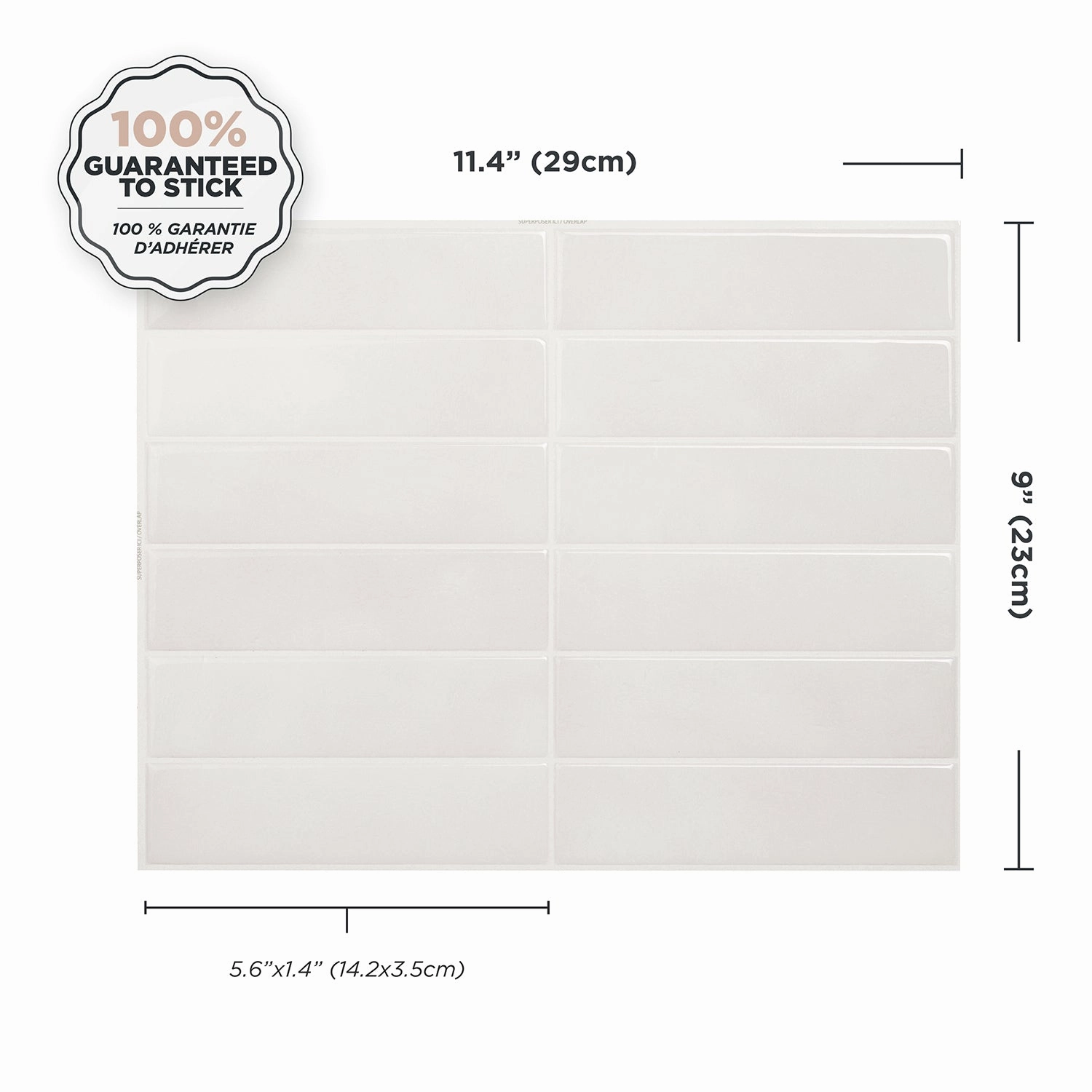 Smart Tiles Peel and Stick 4-Sheet 12 x 9 Backsplash - Morocco Essaouira|Dosseret Smart Tiles peler et coller 12 x 9, 4 feuilles - Morocco Essaouira