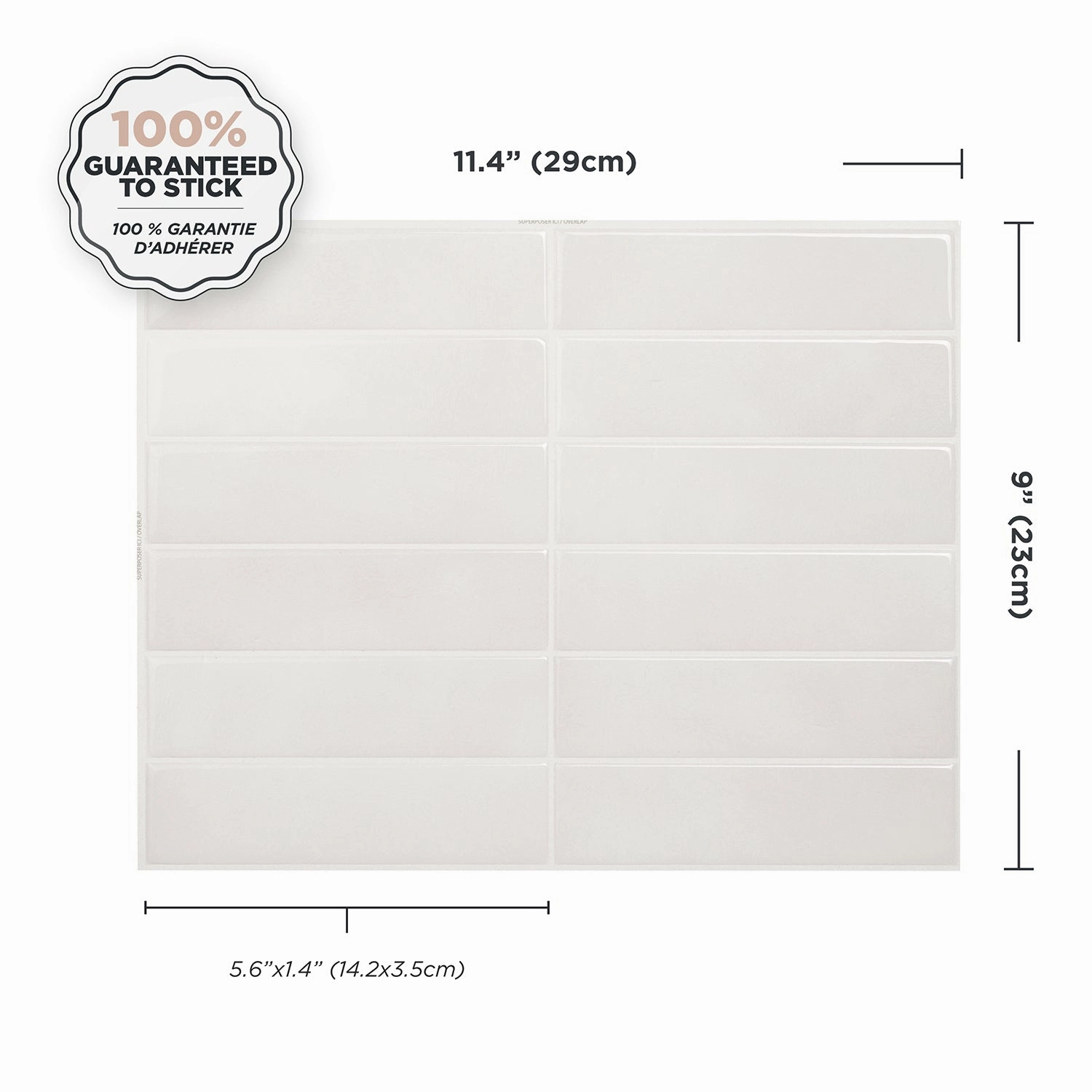 Smart Tiles Peel and Stick 4-Sheet 12 x 9 Backsplash - Morocco Essaouira|Dosseret Smart Tiles peler et coller 12 x 9, 4 feuilles - Morocco Essaouira