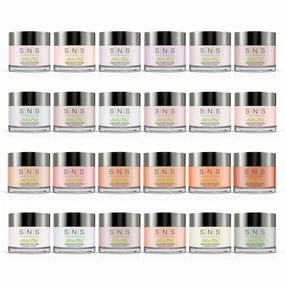 SNS Nails Dip Powder Kit, Gelous Color Dipping Powder Set - Say Yes Master 24-Piece Set - Long-Lasting Acrylic Nail Color & Polish Lasts 14 Days – Low-Odor & No UV Lamp Needed – 1 oz