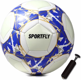 Soccer Ball Glow in The Dark Soccer Ball Size 5, Luminous Soccer Ball Gift Night Ball for Indoor Outdoor Play, Fluorescent Night Training Soccer Ball with Pump Kit