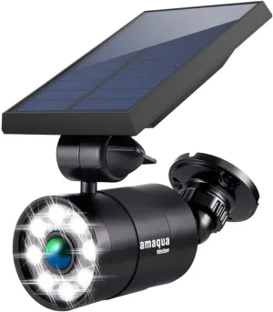 Solar Lights Outdoor Waterproof with Motion Sensor, Aluminum Shell, 360-day Free Refund/Replacement, Solar Security Flood Lights for Deck Wall Yard Fence Garden House Outside