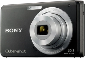 Sony Cybershot DSC-W180 10.1MP Digital Camera with 3x SteadyShot Stabilized Zoom and 2.7-inch LCD (Black) (Renewed)