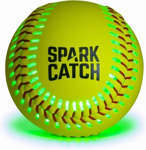 SPARK CATCH Light Up 12" Glow in The Dark Fastpitch Softball for Girls, Teens, and Players (Switch Version)