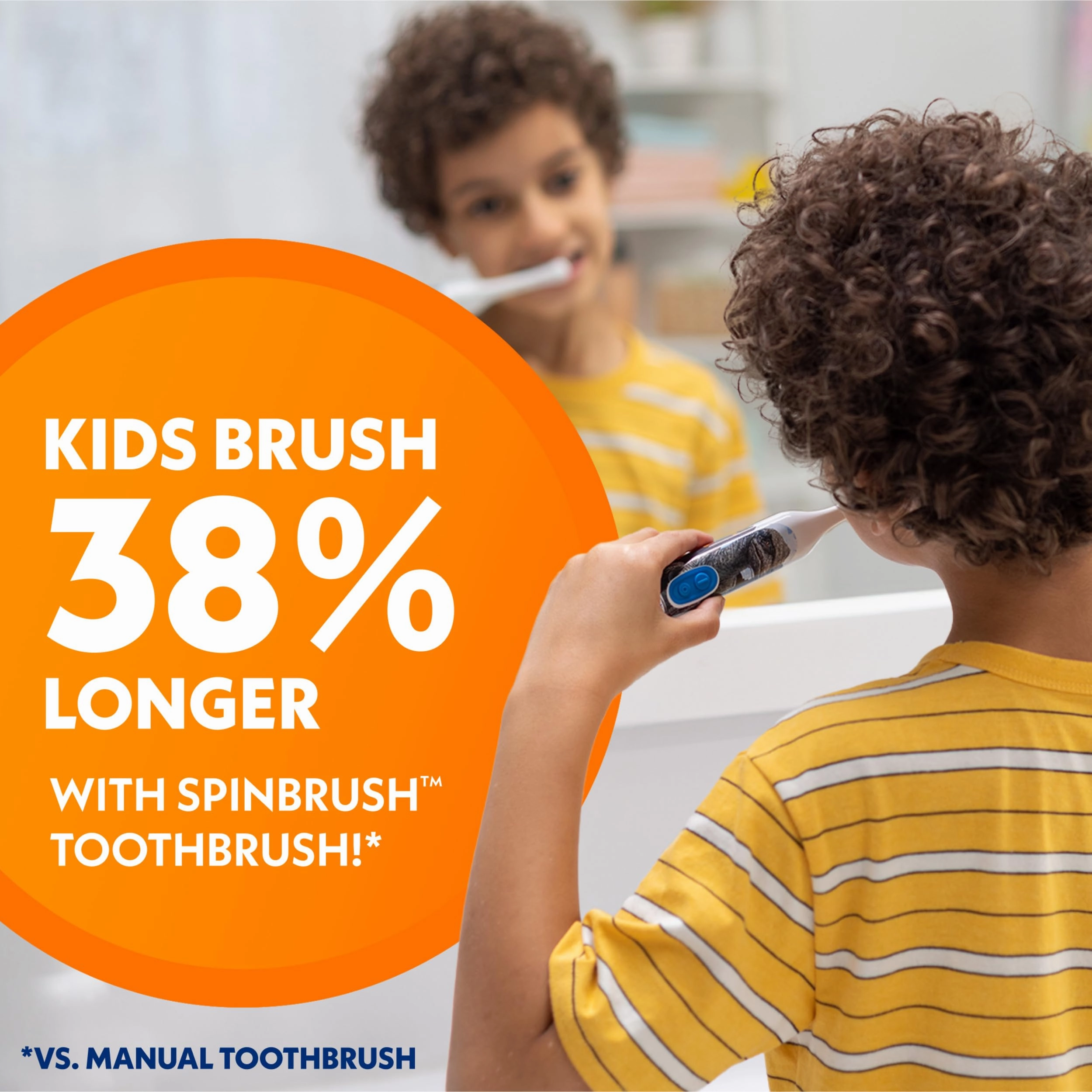 Spinbrush Gabby's Dollhouse Kids Electric Battery Toothbrush, Soft Bristles