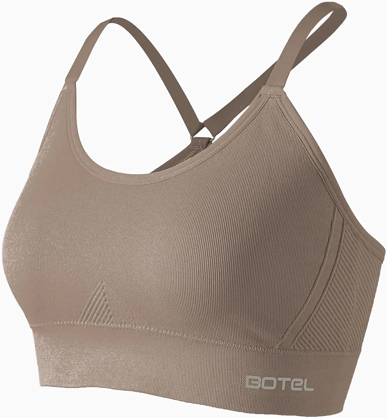 Sports Bras for Women 3 Pack, Adjustable Straps Yoga Workout Bra Comfortable Medium Supportive