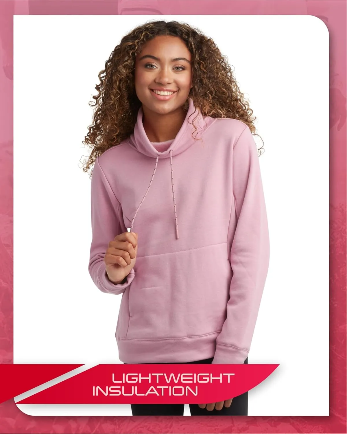 Spyder Women’s Sweatshirt - Warm Fur Lining Soft Mink Fleece Backing Cowl Neck Pullover Sweatshirts for Women (Sizes: S-XL)
