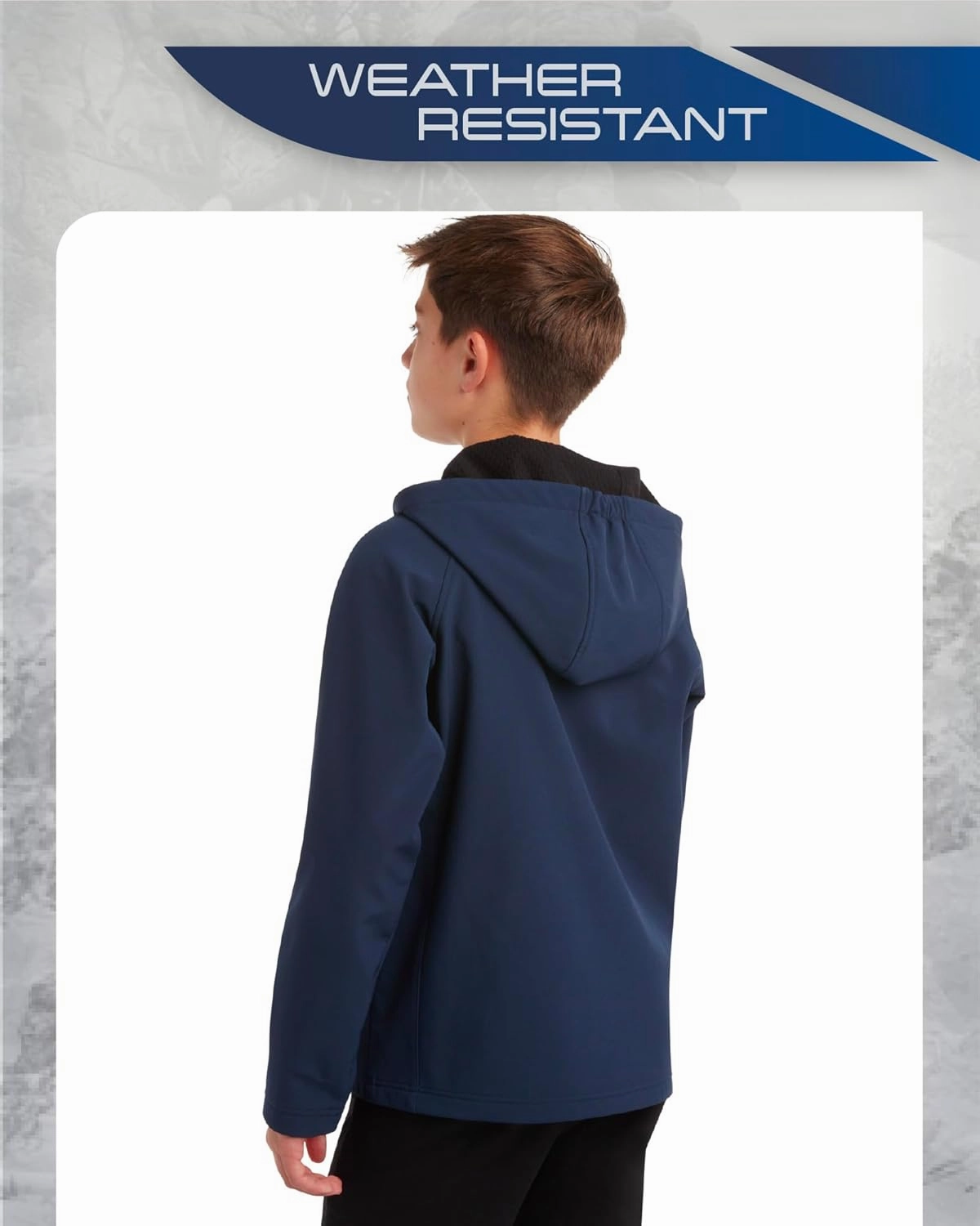 Spyder Boys' Soft Shell Jacket - Lightweight Fleece Lined Water and Wind Resistant Windbreaker Jacket for Boys (Sizes: 8-20)