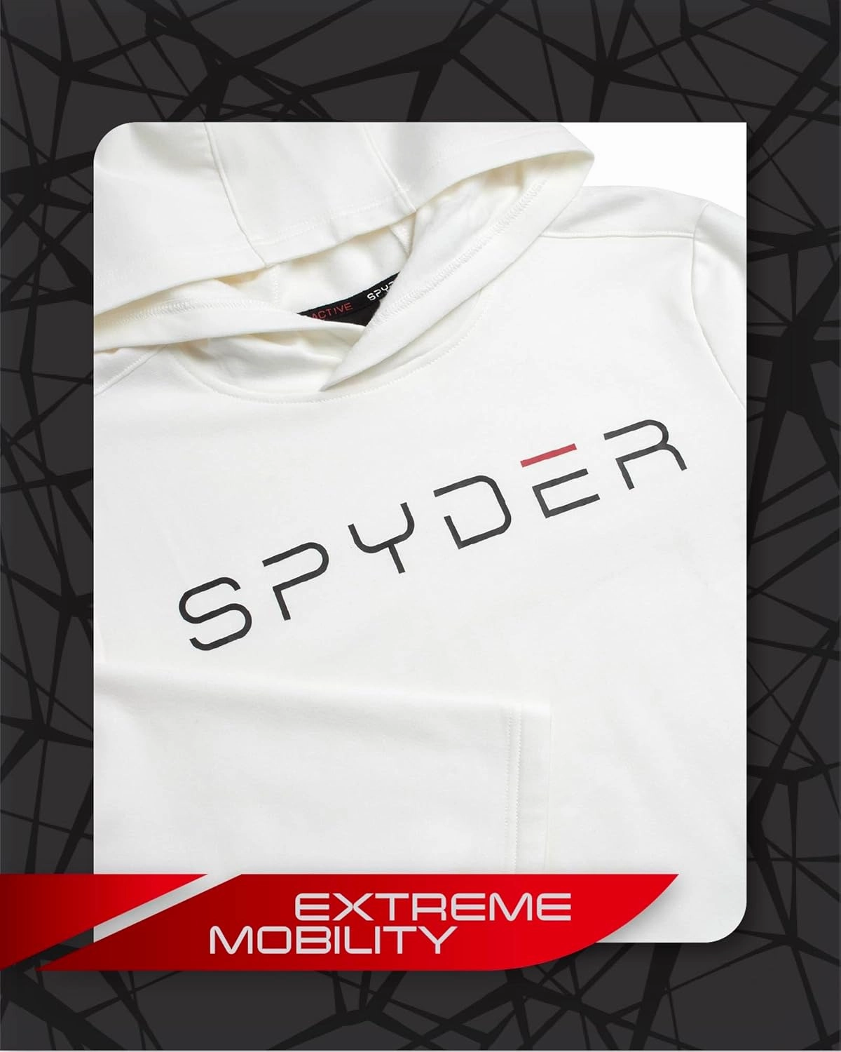 Spyder Men's Hoodie - Active Performance Tri-Blend Fleece Basic Pullover Sweatshirt - Soft Graphic Hoodies for Men (S-XL)