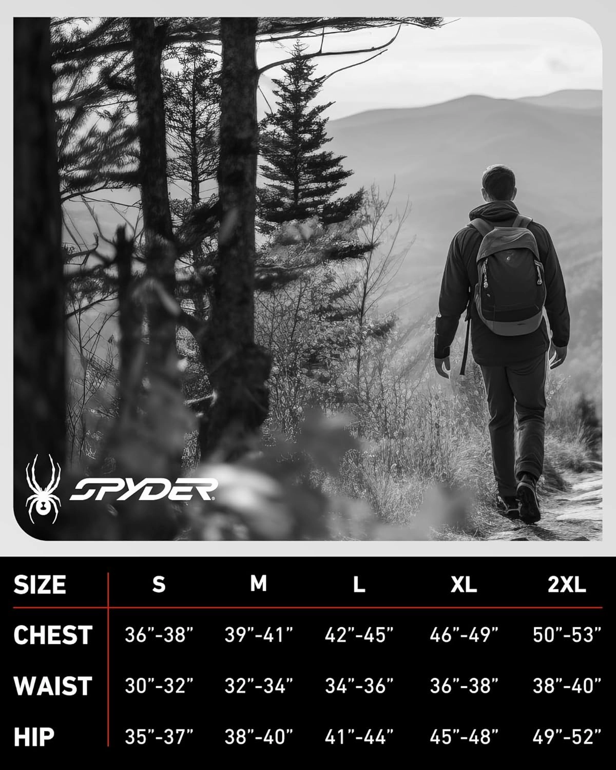 Spyder Mens Zip Up Hoodie - UPF30  Super Soft Fleece Sweatshirt, Warm Athletic Hoodies for Men with Secure Zip Pockets (S-XL)