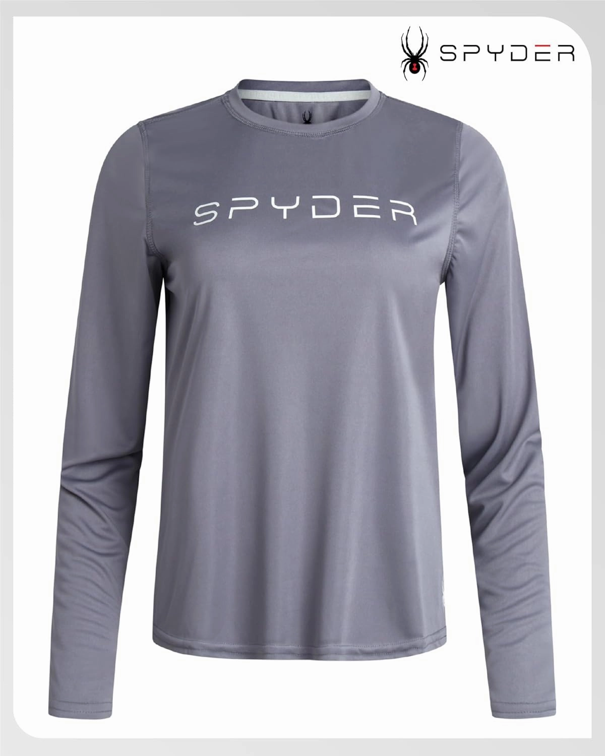 Spyder Women's Long Sleeve Active T-Shirt - UPF 50  Lightweight Athletic Performance Crewneck Jersey Tee (Sizes: S-XL)