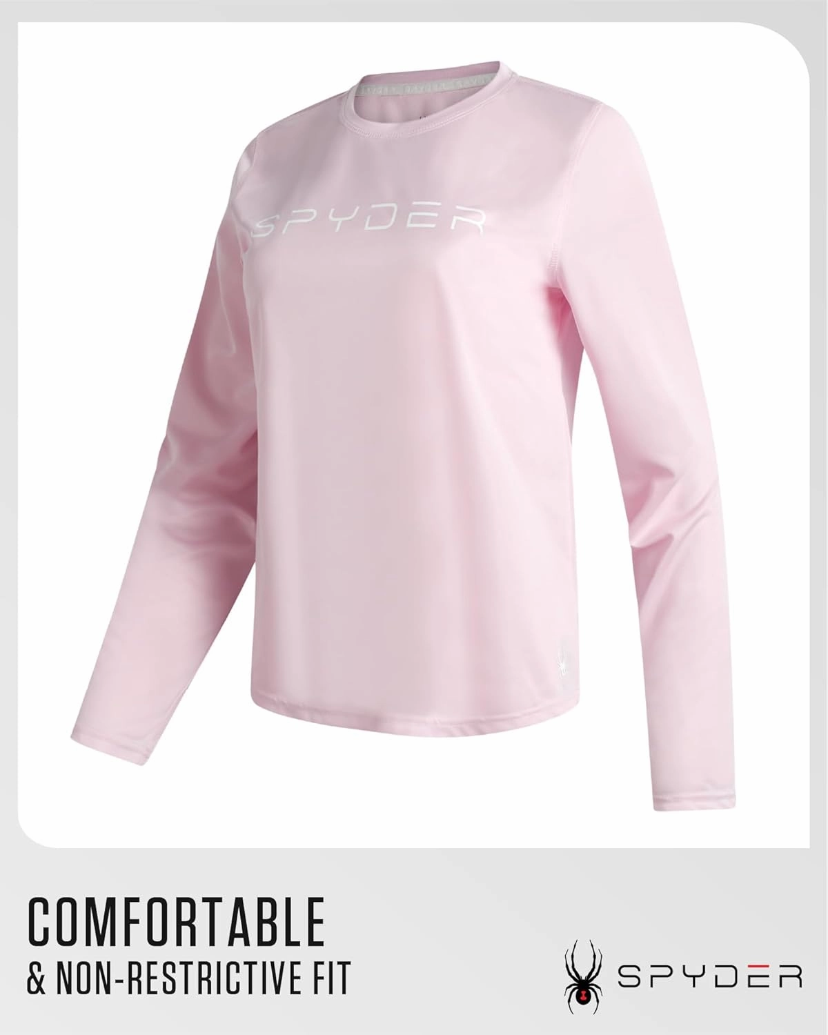 Spyder Women's Long Sleeve Active T-Shirt - UPF 50  Lightweight Athletic Performance Crewneck Jersey Tee (Sizes: S-XL)