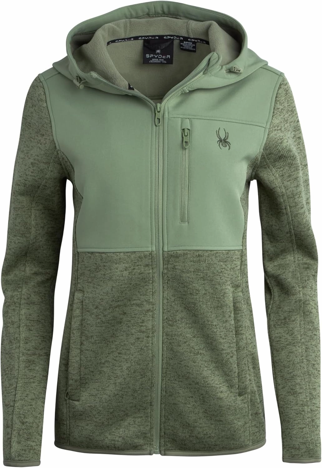 Spyder Women's Softshell Jacket - Bonded Micro-Fleece Lightweight Jacket Women - Full Zip Up Hooded Jackets for Women (S-XL)
