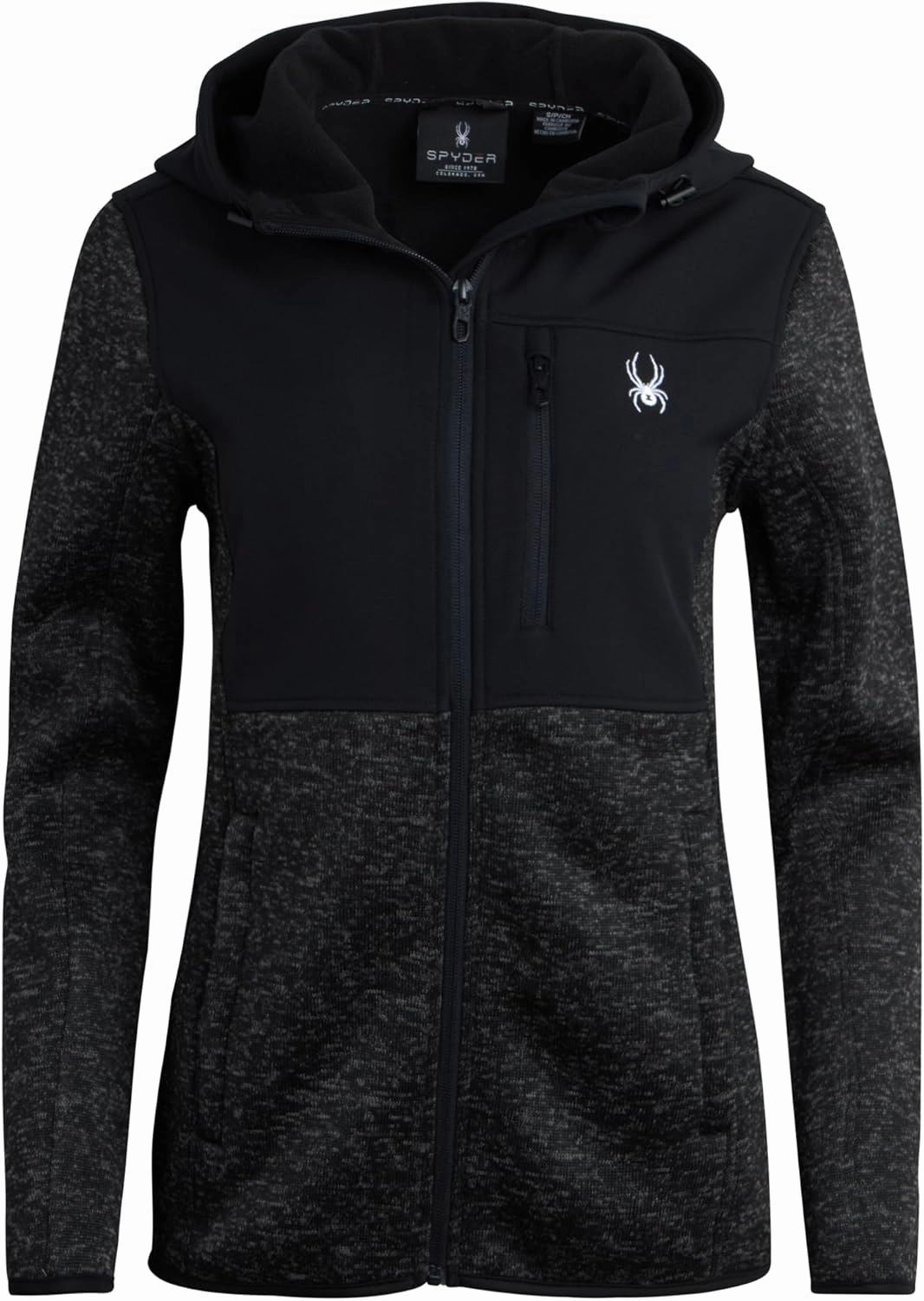 Spyder Women's Softshell Jacket - Bonded Micro-Fleece Lightweight Jacket Women - Full Zip Up Hooded Jackets for Women (S-XL)