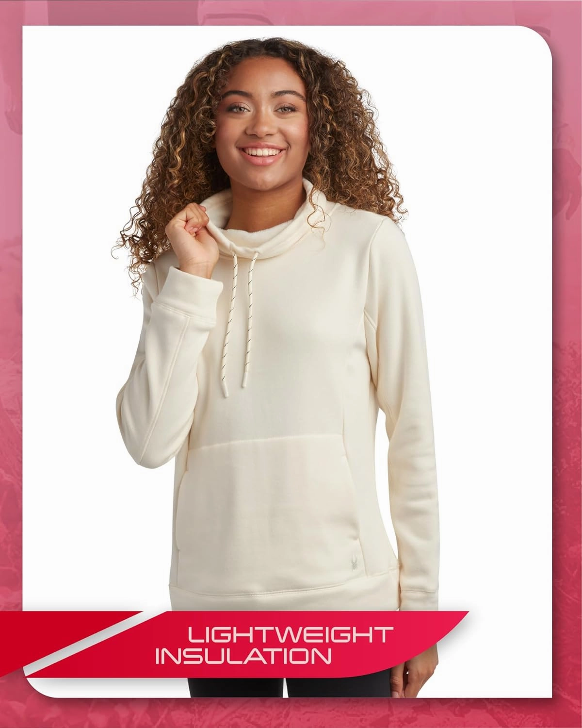 Spyder Women’s Sweatshirt - Warm Fur Lining Soft Mink Fleece Backing Cowl Neck Pullover Sweatshirts for Women (Sizes: S-XL)