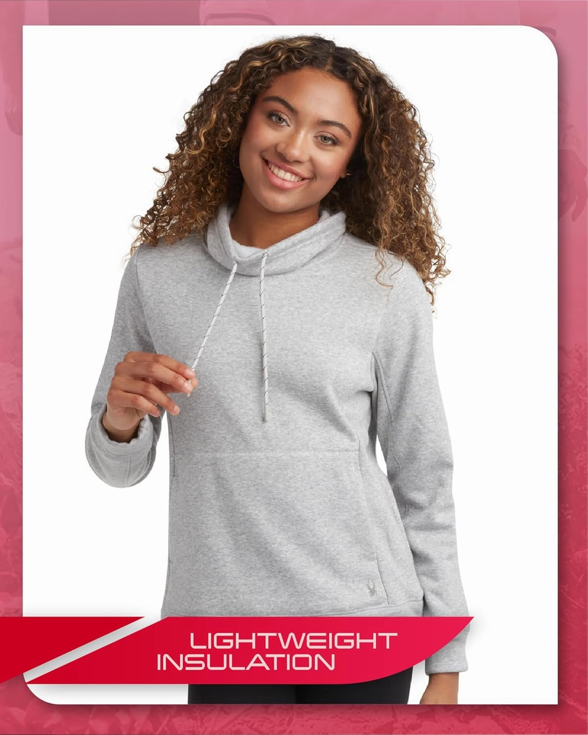 Spyder Women’s Sweatshirt - Warm Fur Lining Soft Mink Fleece Backing Cowl Neck Pullover Sweatshirts for Women (Sizes: S-XL)