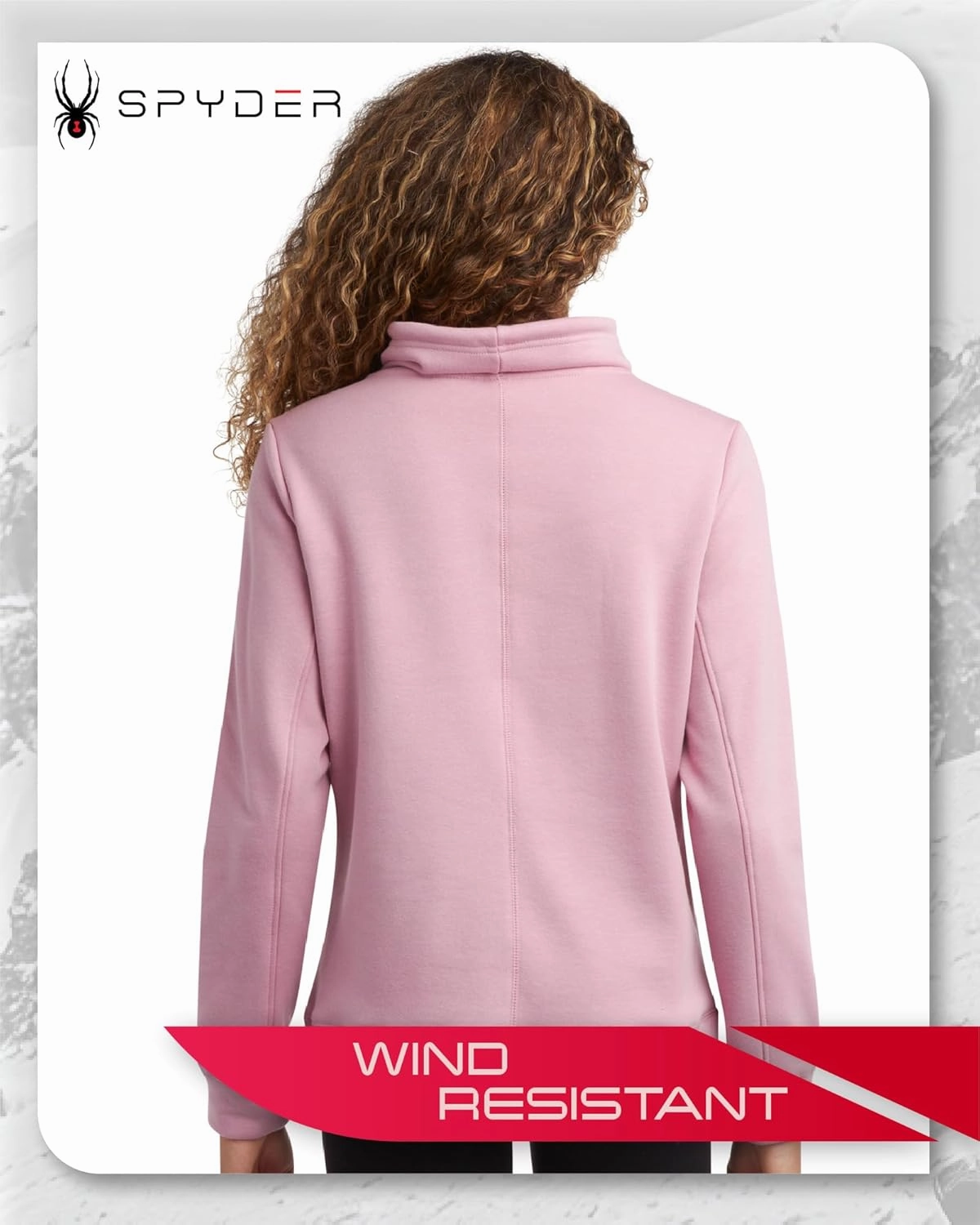 Spyder Women’s Sweatshirt - Warm Fur Lining Soft Mink Fleece Backing Cowl Neck Pullover Sweatshirts for Women (Sizes: S-XL)