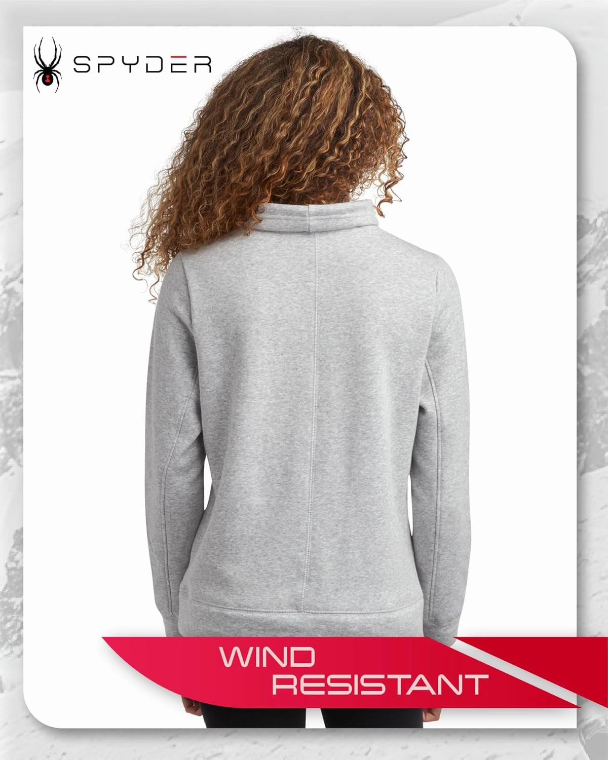 Spyder Women’s Sweatshirt - Warm Fur Lining Soft Mink Fleece Backing Cowl Neck Pullover Sweatshirts for Women (Sizes: S-XL)