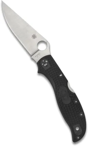 Spyderco Stretch 2 XL Signature Lightweight Pocket Knife with 3.43" VG-10 Tool Steel Blade and Black FRN Handle - PlainEdge - C258PBK