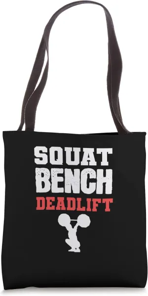 Squat Bench Deadlift Fitness Coach Tote Bag