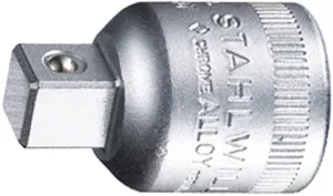 Stahlwille 13030002 513 Reducing Adaptor - 1/2" Socket x 3/8" Plug, 202 N-m Torque, High Performance Steel, Made in Germany