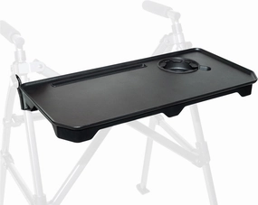 Stander Walker Tray Table, Only Compatible with Stander's Wonder-Walkers and Wonder-Rollators, Mobility Aid Tray-Accessory with Cup Holder, Tool-Free Assembly, Black