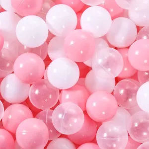 STARBOLO Ball Pit Balls Pack of 100 - BPA&Phthalate Free Non-Toxic Crush Proof Play Pit Soft Plastic Ball for 1 2 3 4 5 Years Old Toddlers Baby Kids Birthday Pool Tent Party
